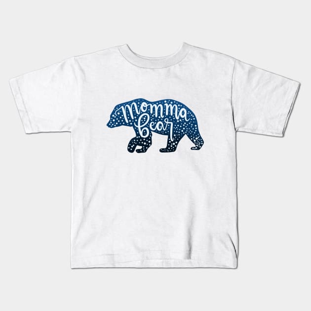 Momma Bear Kids T-Shirt by NewBranchStudio